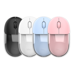 Nhà Máy Bán buôn OEM 2.4G <span class=keywords><strong>3D</strong></span> Chuột không dây trong suốt PC 2.4G BT kép chế độ chuột có thể sạc lại trong suốt văn phòng chuột - Product Image 1
