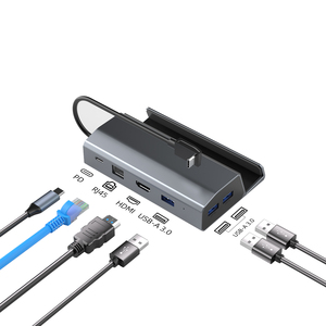 6 Trong 1 Bàn Hơi Nước Trò Chơi Độc Quyền Cơ Sở USB C Docking Station Bao Gồm Pd 100W Cổng Sạc <span class=keywords><strong>HDMI</strong></span> 4K 60Hz USB Một 3.0 5Gbps Loại C - Product Image 1