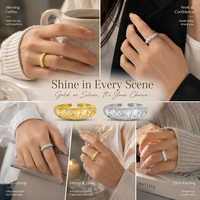 Anillo de Eternidad Ajustable de Plata de Ley 925 con Circonitas Trenzadas, Diseño Original, para Mujer, Joyería de Lujo para Boda, Regalo, Uso Diario