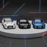 Réveil en alliage Hypercar avec effets lumineux LED, son de moteur de voiture de sport, rechargeable par USB, brume parfumée, horloge de chevet