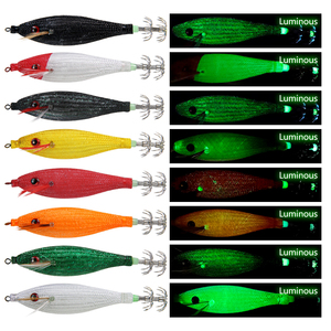 LETOYO LT130827 Leurres de pêche flottants 105mm 10g Appâts lumineux Squid Cloth Jigs Hooks EGI Squid Jig - Product Image 3