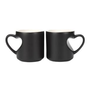 Tazza da Caffè in Ceramica Madou 320 Ml con Manico a Forma di Cuore, Stampa a Trasferimento Termico, Tazza Cambia Colore a Forma di Cuore - Product Image 3