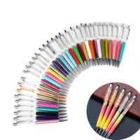 Japan Diy Glitter Lege Buis Balpen Custom Metalen Pen Met Logo