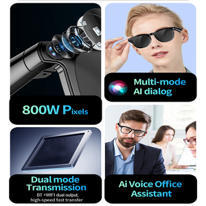 แว่นตาอัจฉริยะ CY01 Translator AI กล้อง 800W บันทึกวิดีโอ 1080P แปลภาษาแบบเรียลไทม์ ChatGPT แว่นกันแดด ขายส่ง - Product Image 5