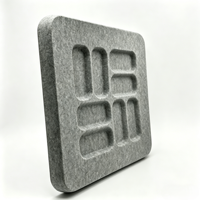 Panneau acoustique moderne moulé en 3D, fibre de polyester, absorption acoustique, bureau, maison, studio, salon, appartement, hôtel, école