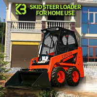 Nouvelle chargeuse compacte KeBoDi HS180 avec moteur Kubota, capacité de 0,18 m³, garantie d'un an, pour usage domestique et accès restreint