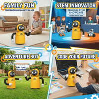 Juguete Robot de Dibujos Animados con Control por Voz Inteligente, Funciones Programables para Niños, Control Remoto/App, Funciona con Batería, Interactivo, STEM