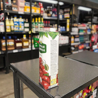 Emballages en carton kraft multicouches aseptiques biodégradables pour thé, lait, jus, café, bière, tequila, avec revêtement UV, épaisseur 1 mm