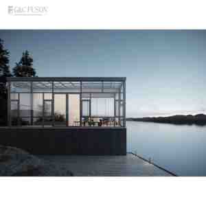 Ventas directas de Fuson, balcón de jardín de invierno, aluminio, 4 estaciones, veranda de lujo, invernadero de vidrio, sala de sol, casa, terraza acristalada - Product Image 1
