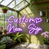 Neonawall Vente en gros Néon LED personnalisé double rangée en forme de cœur USB Décoration murale pour la Saint-Valentin, fiançailles, mariage, anniversaire, fête, maison