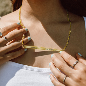 <span class=keywords><strong>Collana</strong></span> con Messaggio Nascosto Personalizzabile in Acciaio Inossidabile, Ciondolo Retrattile, <span class=keywords><strong>Collana</strong></span> con <span class=keywords><strong>Nome</strong></span> Personalizzato per Innamorati - Product Image 4