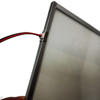 Panneau incurvé ultra-fin en cristal SMD2835 à éclairage latéral, lueur uniforme, indice de protection IP33, design européen, intégration murale pour cuisine et bureau, haute performance