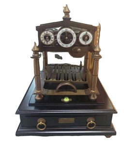 Đồng hồ để bàn/đồng hồ đeo tay kiểu Pháp, máy cơ khí con lăn bi Congreve, dây đồng thau đánh bóng 12s, kiểu dáng thanh lịch. - Product Image 1