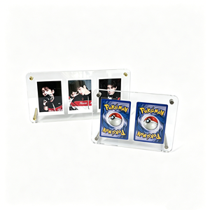 Acryl Magnetische Pokémon Kaarthouder met Afgeronde Hoeken, 3/6/9 Sleuven, Fotolijstje, Kaartpresentatiehouder - Product Image 1