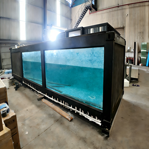 Piscine modulaire extensible en conteneur, bassin à poissons, design moderne personnalisable, pour extérieur et intérieur, facile à installer, pour bureau, bâtiment, chambre - Product Image 1