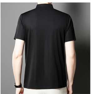 Polo da uomo alla moda a tinta unita, T-shirt a maniche corte semplici ed eleganti, top estivi - Ingrosso <span class=keywords><strong>abbigliamento</strong></span> uomo - Product Image 5