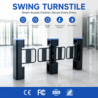 Barrière de sécurité pour salle de sport avec contrôle d'accès, barrière à bascule automatique RFID NFC, reconnaissance faciale, tourniquet pour entrée et sortie
