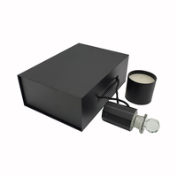 Cajas Rígidas para Empaque de Velas con Espuma Negra, Caja de Regalo de Madera Hecha a Mano Personalizada de Lujo para Vino, Cartón