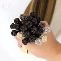 Extensions de cheveux humains naturels vierges en gros, double trame, Remy, cheveux russes, couleur personnalisée, longueur 8"-30", marque SK