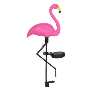 Solar LED PVC waterdichte roze flamingo-staaklampen voor buiten, tuin, gazon, decoratie, patio, vijver, grond, achtertuin - Product Image 1