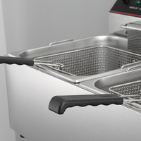Fritadeira elétrica de alta qualidade, fritadeira automática para porcas profundas