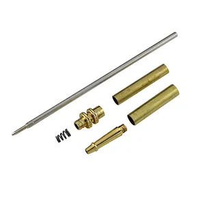 Thủ Công DIY Kit Lắp Ráp Trống Slimline Bút Gỗ Làm Bộ Dụng Cụ Bóng Chày Bat Rotary Viceroy Brass Pen Kits Gỗ Chuyển