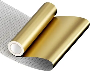 Rouleau de Vinyle Adhésif Permanent Doré et Argenté pour Affiches – Matériel de Découpe Vinilo Adhesivo en Gros - Product Image 1