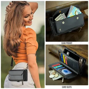 เคสโทรศัพท์หนังแบบพับได้สำหรับธุรกิจ รุ่น Business Diagonal สำหรับ <span class=keywords><strong>iPhone</strong></span> 18 17 Air 16E 15 14 <span class=keywords><strong>Plus</strong></span> 13 12 Pro Max X <span class=keywords><strong>7</strong></span>/8/6S พร้อมช่องใส่บัตร - Product Image 5