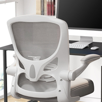 Chaise de bureau blanche ergonomique en maille pour la maison à bas prix Pivotant personnalisé pouvant être élevé et abaissé
