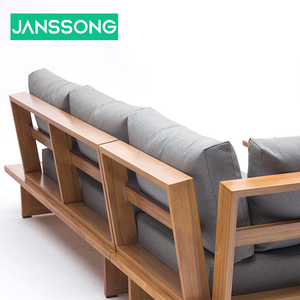 Ensemble de canapés modernes de haute qualité en <span class=keywords><strong>teck</strong></span> pour la plage, le jardin ou l'hôtel Villa salon avec table basse - Product Image 5