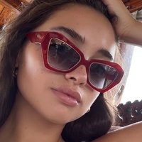 958 Nouvelles Lunettes de Soleil de Luxe pour Femmes, Monture Complète Oeil de Chat, Protection UV400, Tendance, Personnalisées, en PC, Classiques et Universelles