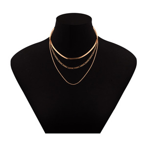 Collar de cadena de eslabones multicapa chapado en oro nuevo 2025, gran oferta, gargantilla de cadena de caja de cadena de serpiente pequeña para mujeres con estilo - Product Image 6