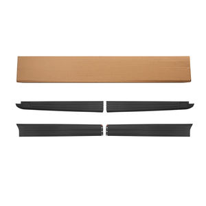 Couvercle de capuchon de Rail de <span class=keywords><strong>lit</strong></span> de camion de 5.5ft pour F150 2015-2020 Finition lisse Noir Bedrails Couvre W/Stake Trous Protecteurs <span class=keywords><strong>Kit</strong></span> de capuchon de moulage - Product Image 2