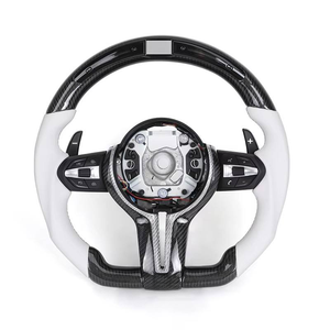 Volante LED F10 Personalizado para BMW Serie 5 F10 - Serie 7, M5, <span class=keywords><strong>M8</strong></span>, M6, F01, F02, F03, F12, F13 con Palancas de Cambio - Product Image 1