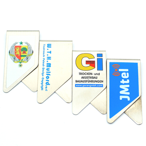 Clips de papier dorés personnalisés en métal, 50 pièces, en forme <span class=keywords><strong>d</strong></span>'aile plate, impression UV - Product Image 6