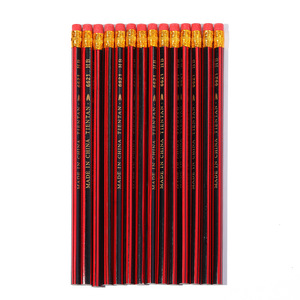 Lápiz Hexagonal de Madera con Logotipo Personalizado, Estándar <span class=keywords><strong>HB</strong></span>, con Borrador, para Promoción Escolar - Product Image 4