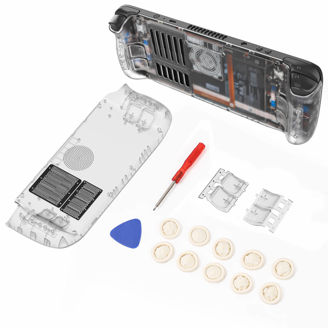 5 Colors for Steam Deck Console Shockproof Shell Protective Back Shell With Foldable Bracket Cover for Steam Deck Oled