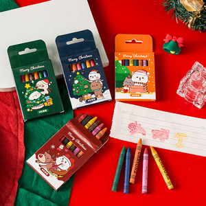 Set de Crayones de Colores Pastel al Óleo de 8 Colores para Niños, Regalo Artístico Navideño - Product Image 3