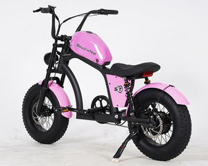 Sepeda Listrik Chopper untuk Dewasa, <span class=keywords><strong>Motor</strong></span> 500W 48V 15AH, Kecepatan 25KM/H, EU Warehouse 500W Mangosteen FT02 MINI - Product Image 5