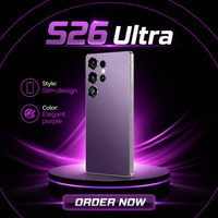 Prix d'usine S26 Ultra 5G Smartphone 7,3 pouces HD Caméra arrière 108MP Téléphone de jeu puissant avec 16 Go + 1 To de mémoire Charge rapide