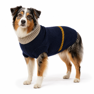 Pulls en tricot à col roulé pour chien, tricot torsadé, pull chaud pour animaux de compagnie, pour chiens de taille moyenne et grande, vêtements d'hiver pour tous les jours - Product Image 1