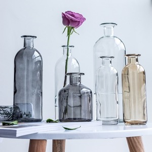 Decorazioni per la casa <span class=keywords><strong>vasi</strong></span> di boccioli da sposa decorativi rustici in vetro colorato chiaro <span class=keywords><strong>vasi</strong></span> <span class=keywords><strong>piccoli</strong></span> Mini fiore centrotavola di cristallo - Product Image 5