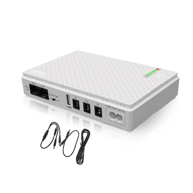 Mini UPS Battery Backup Multi Output USB 5V DC 9V 12V 24V 18W Power Bank Mini UPS for WiFi Router CCTV Camera Mobile Phone Modem
