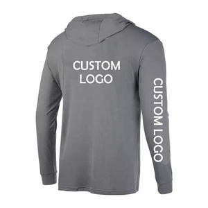 <b>Men'S</b> UPF50+ Polyester Custom Color Outdoor Sun Block UV Fishing Wear Long Sleeve Hoodie Fishing Shirt - Product Image 3