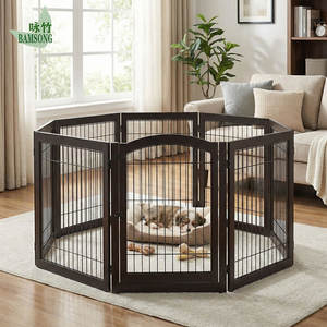 <span class=keywords><strong>Barrera</strong></span> Plegable para Mascotas, Ajustable, Sin Perforaciones, <span class=keywords><strong>Barrera</strong></span> de Seguridad para Perros, para Interiores, Exteriores, Hogar, Jardín, Patio, Valla Portátil para Contención de Mascotas - Product Image 4