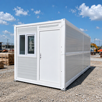 Maison conteneur préfabriquée extensible moderne de 20 pieds, maison modulaire personnalisée à 2 chambres, maison modulaire confortable