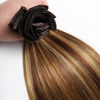 Extensions de cheveux naturels Balayage à clipser, qualité vierge originale, cuticules alignées, prix de gros usine