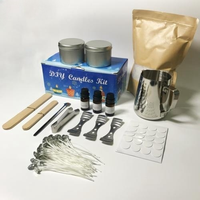 Kit de fabrication de bougies DIY en cire de soja et cire d'abeille, senteurs personnalisées, 10 ensembles, emballage OEM pour la décoration intérieure pendant Noël et Diwali – Offre Spéciale