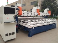APEX CNC Router Machines de travail du bois Machine de gravure multi-têtes avec 6 broches et 6 axes rotatifs ATC Broches