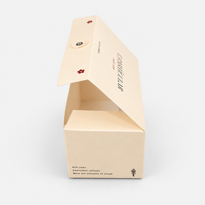 Boîte à gâteau rectangulaire en carton avec motif floral personnalisé, impression offset de qualité alimentaire, style moderne avec cordon rouge - Product Image 2